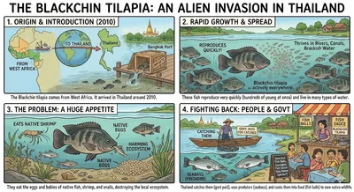 The Blackchin Tilapia: An Alien Fish in Thailand