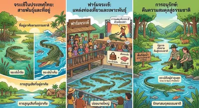 จระเข้ในประเทศไทย: สัตว์เลื้อยคลานที่น่าทึ่ง