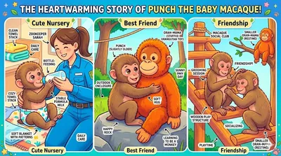 Punch the Monkey: The Baby Macaque Who Captured the World's Heart