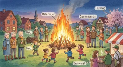 Das Osterfeuer: Ein warmer Brauch im Frühling