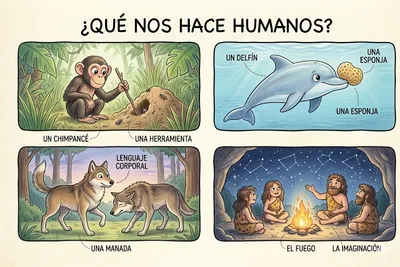 ¿Qué nos diferencia de los animales?