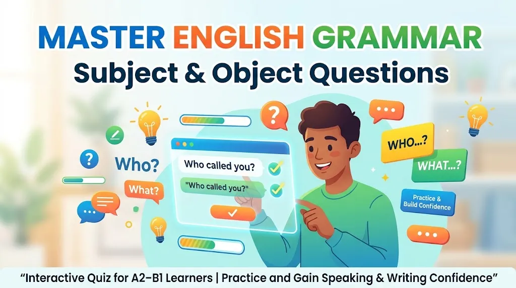 Subject vs Object Questions