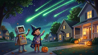 Strange Streaks on Halloween Night