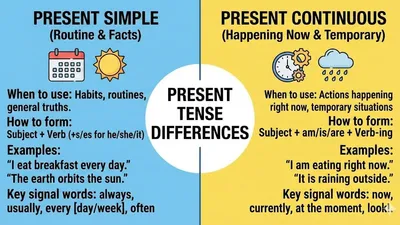 Present Simple VS Present Continuous