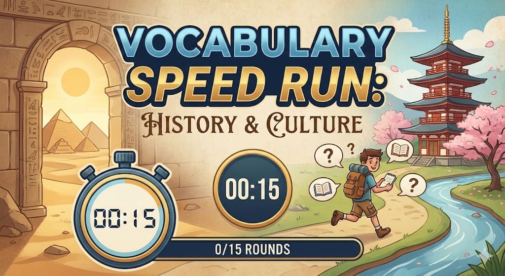 Vocabulary Speed Run: History & Culture