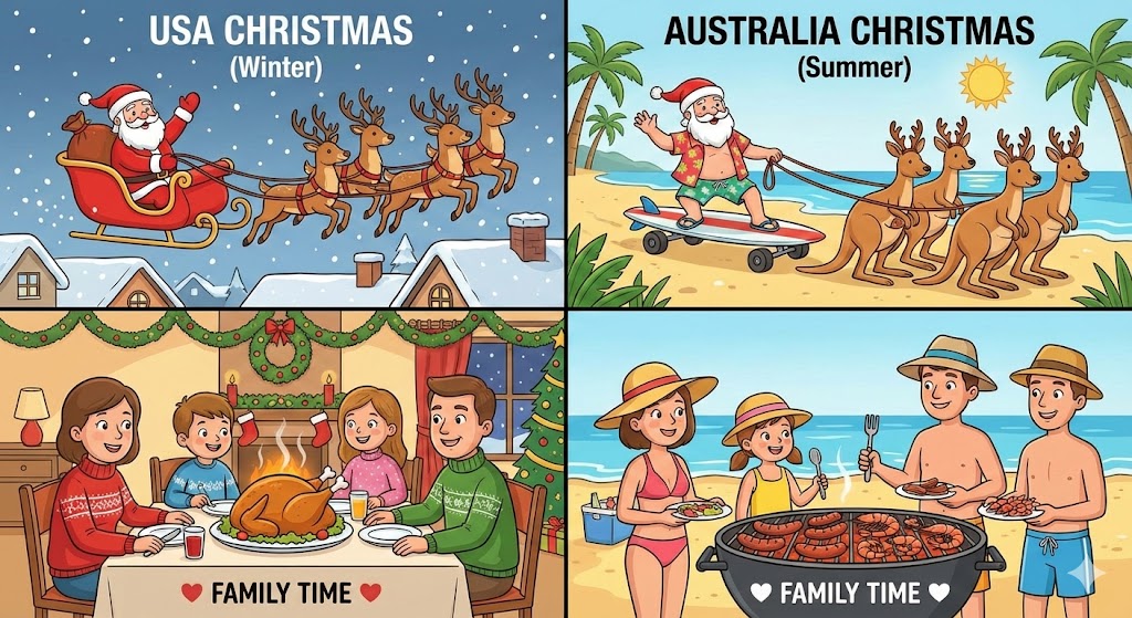 Christmas: Reindeer or Kangaroos