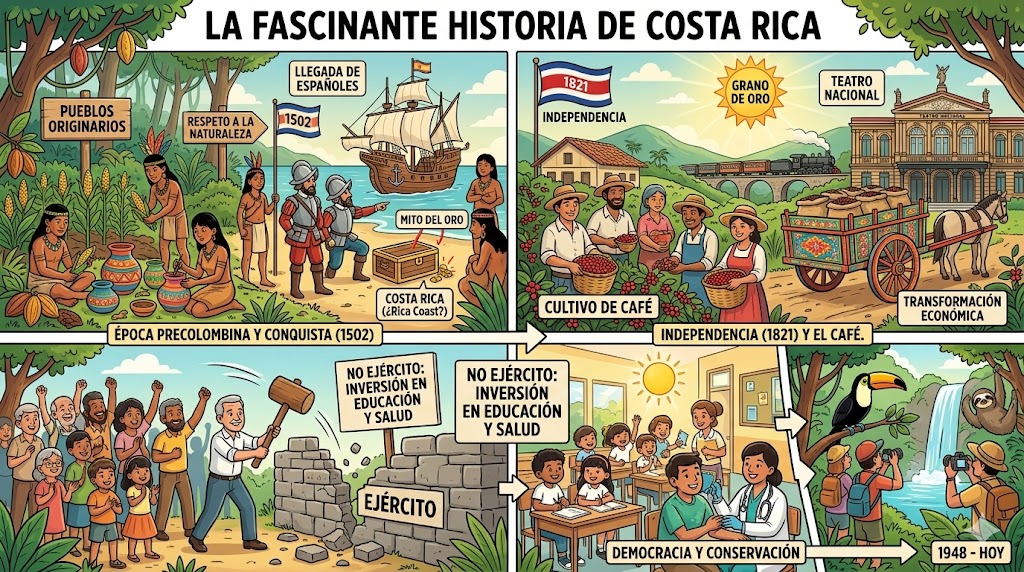 Historia de Costa Rica: Un País Diferente