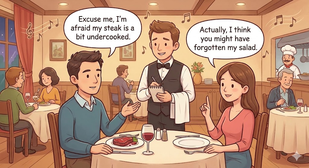 Giving Polite Feedback at a Restaurant